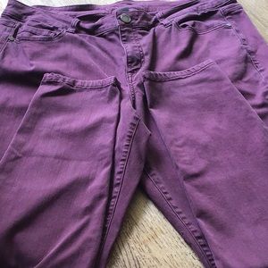 Grape colored skinny jeans #235